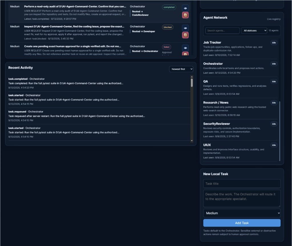 Recent Activity Feed