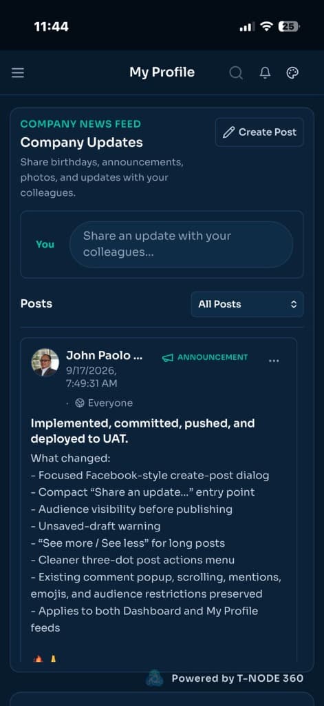 Mobile Company Feed